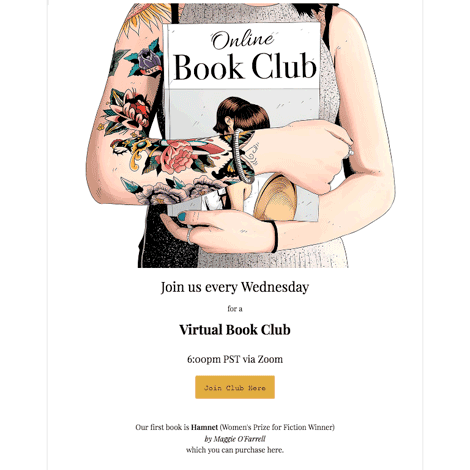 Online Book Club Invite 1