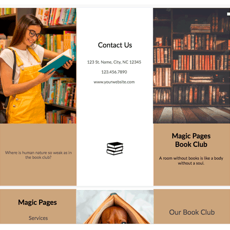 Book Club Brochure