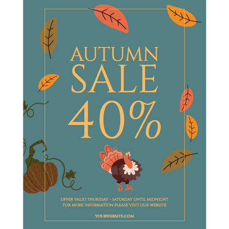 Thanksgiving Autumn Sale