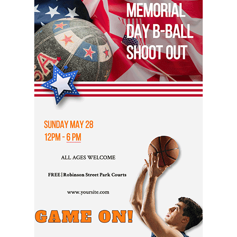 Basketball Memorial Day Event