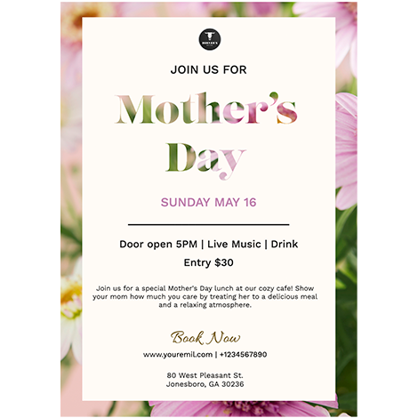 Mother's Day Flowers Event Invite