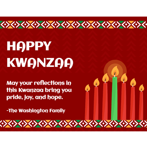 Kwanzaa Personal Blessing Greeting