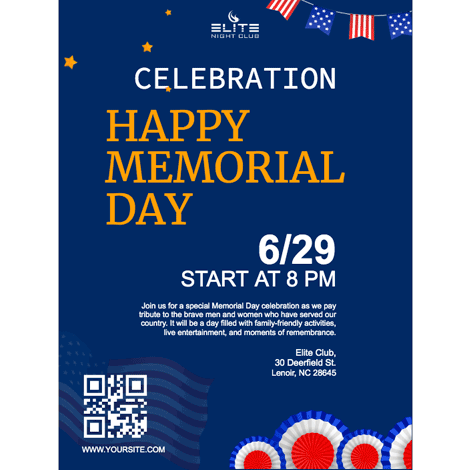 Memorial Day Modern Invite