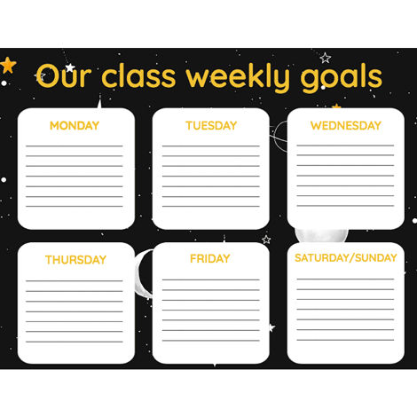 Daily Class Weekly Goals