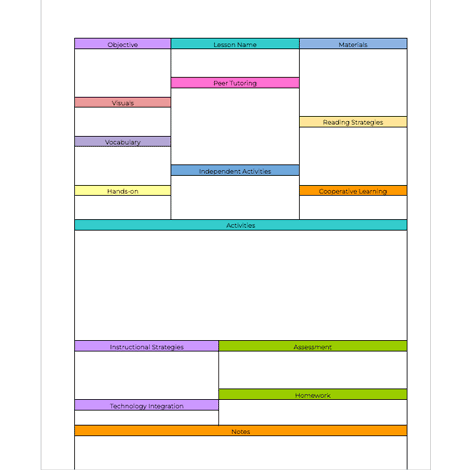 Detailed Activity Lesson Planning