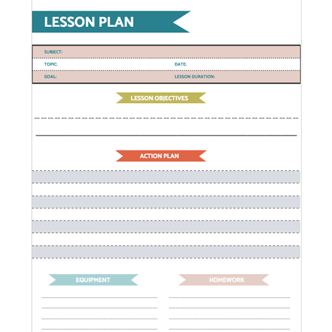 Clean Lines Lesson Plan