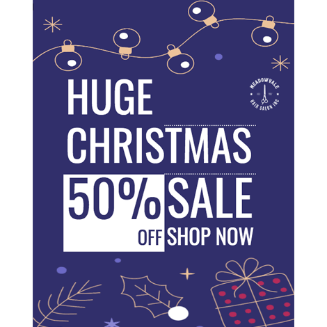 Christmas Lights Illustration Huge Sale Flyer