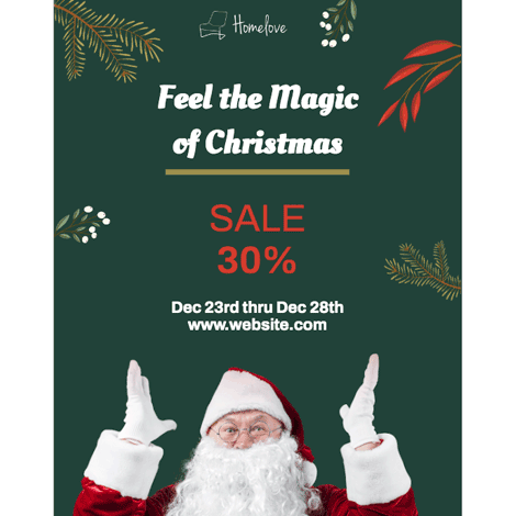 Christmas Magic Sale With Santa