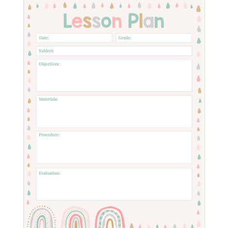 Rainbow Doodles Lesson Plan