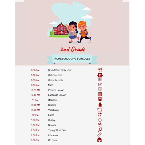 Education Homeschooling Schedule