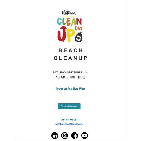 National Cleanup Day Beach Event