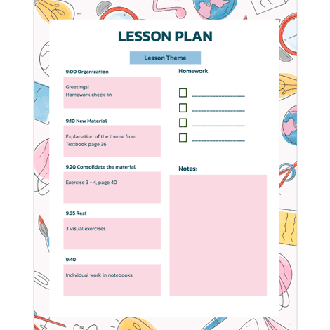 School Doodles Lesson Plan