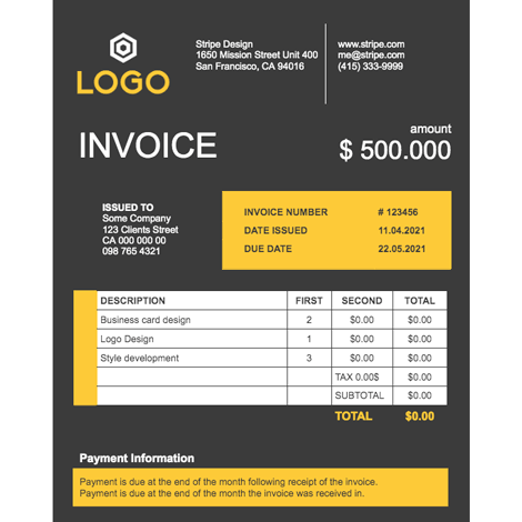 Bold Invoice
