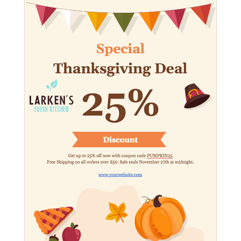 Thanksgiving Special Discount