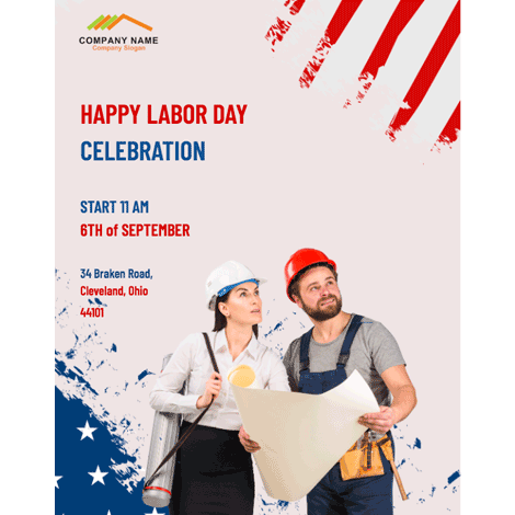 Labor Day Company Event Flyer