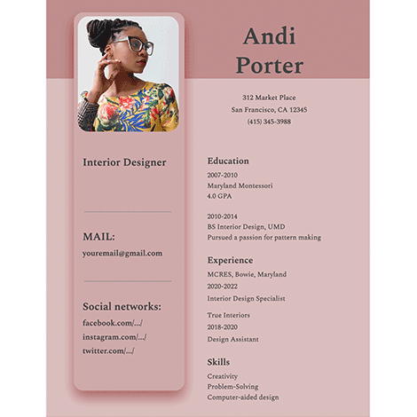 Simple Structure Resume