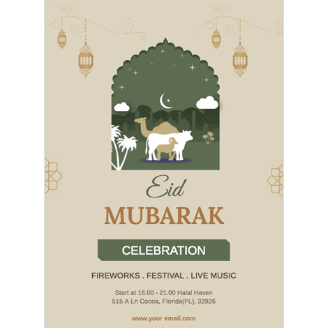 Eid al-Fitr Peaceful Event Invite