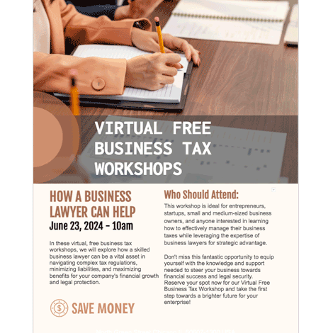 Tax & Business Workshop