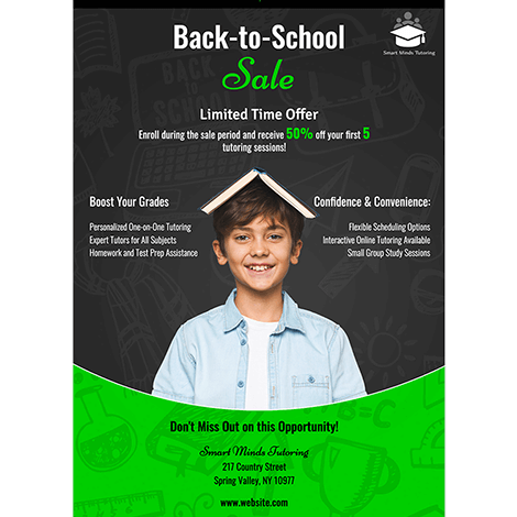 Back to School Tutoring Sale