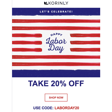 Labor Day End of Summer Sale