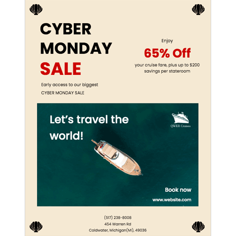 Cyber Monday Neutral Color Travel Sale