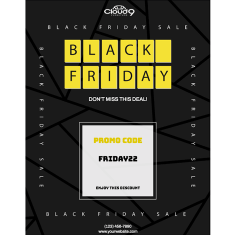 Black Friday Yellow Tiles Sale