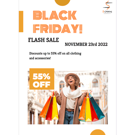 Black Friday Bright Shopping Day Sale