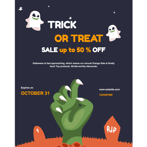 Halloween Sale Trick