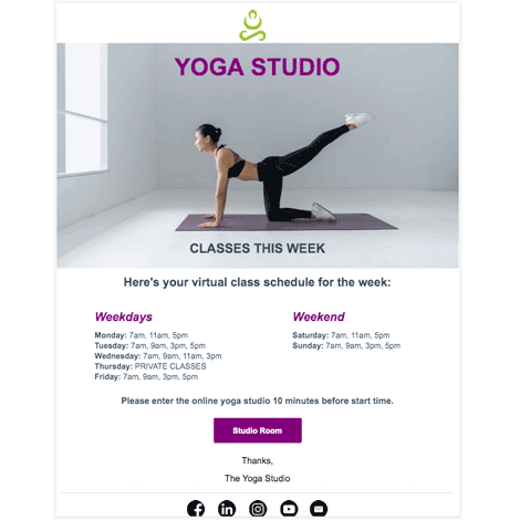 Online Yoga Class Event Invite 2