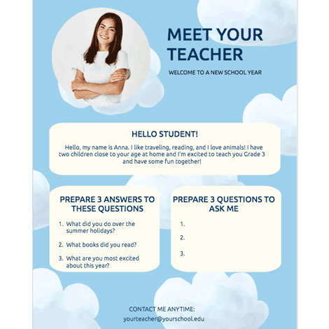 Primary School - Meet Your Teacher
