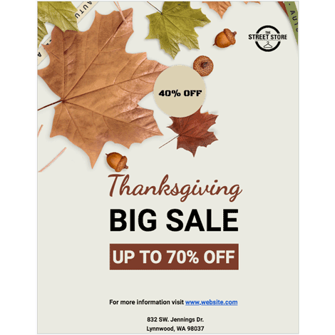 Thanksgiving Big Sale