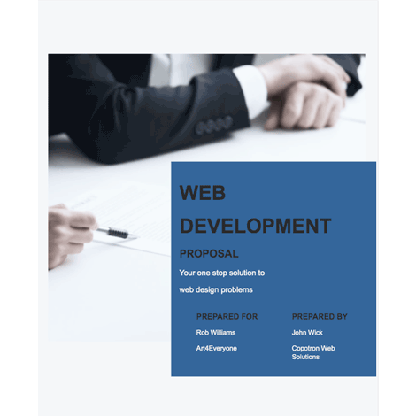 Web Development Proposal Contract