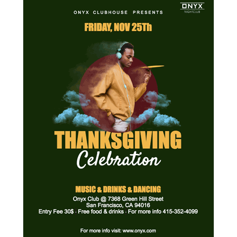 Thanksgiving Night Club Event