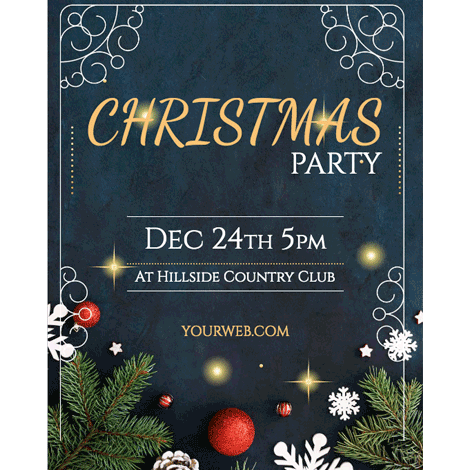 Christmas Classic Party Local Event Flyer