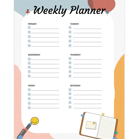 Student Weekly Planner